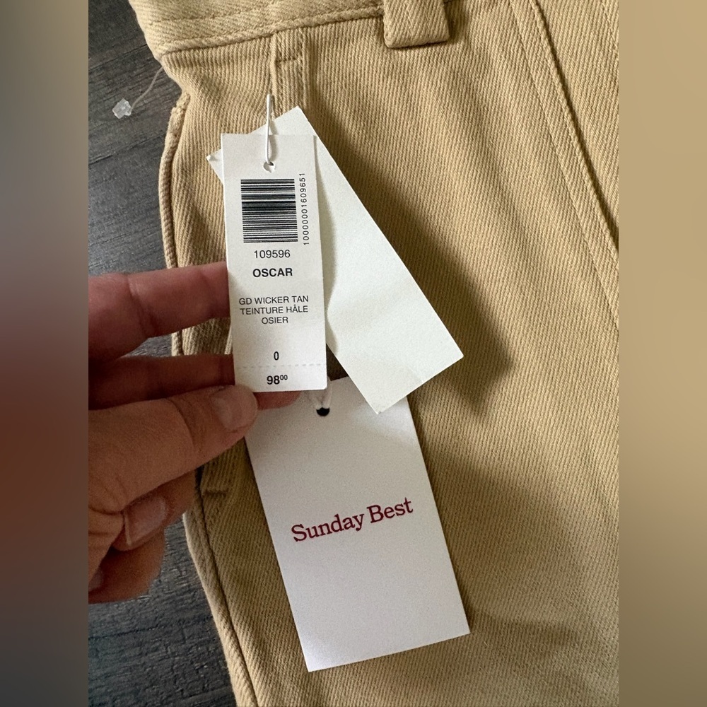 Sunday Best Tan Cargo Pants With Patch Pockets
